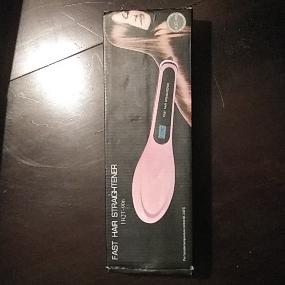 Black/ Hair Straightener brush